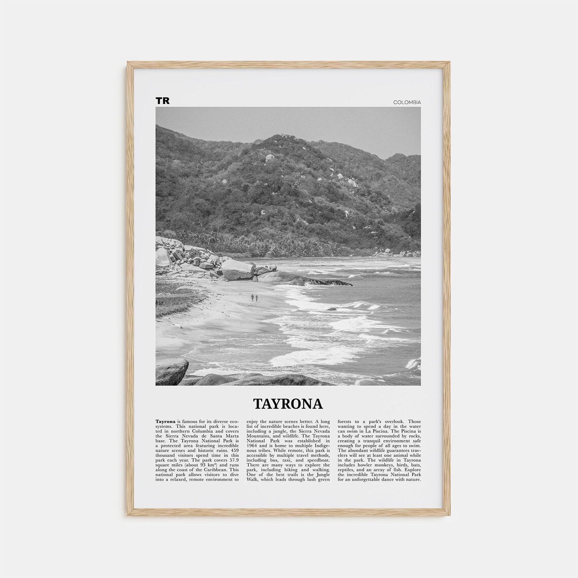 Tayrona National Natural Park Poster, Colombia