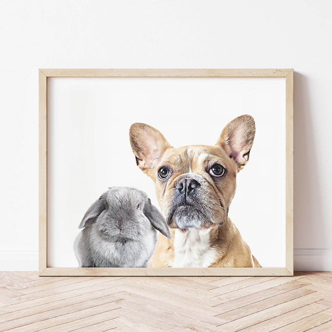 Custom Pet Portrait - Peekaboo Style