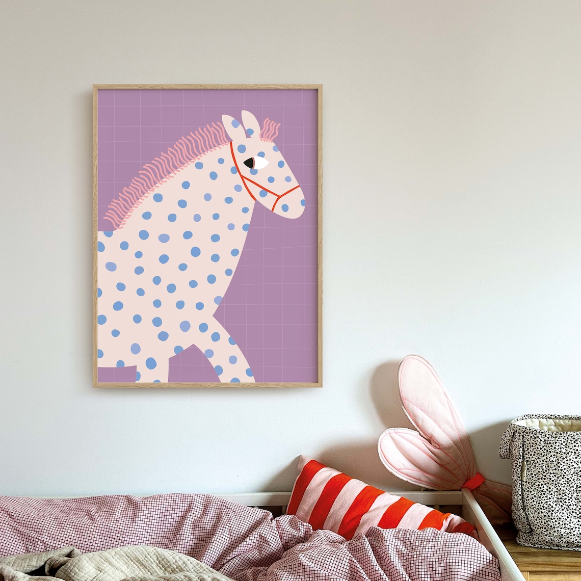 Appaloosa Horse Illustration Poster For Kids Room - Image 3