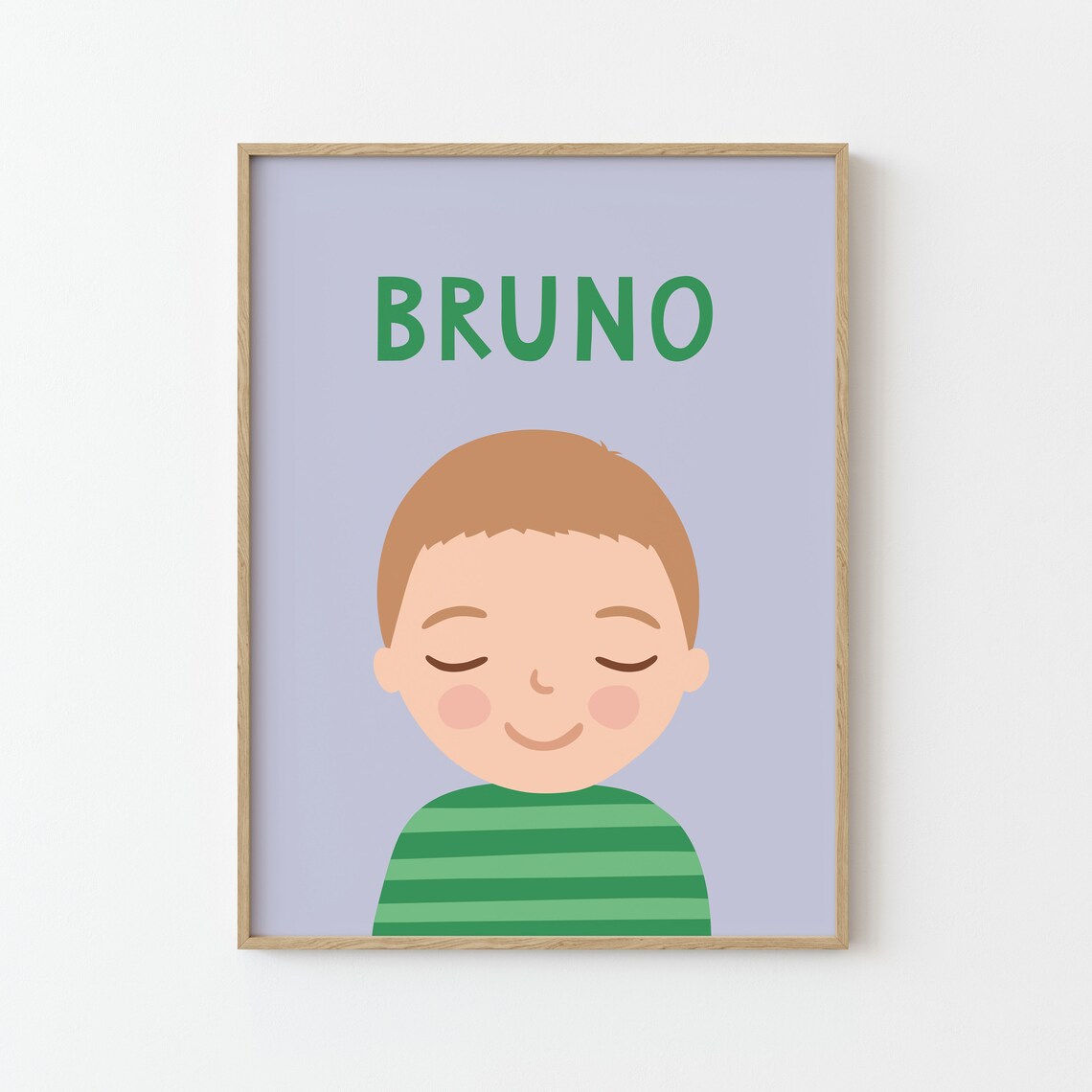 Personalized Boy Portrait, Kids Room Art Print - Image 2