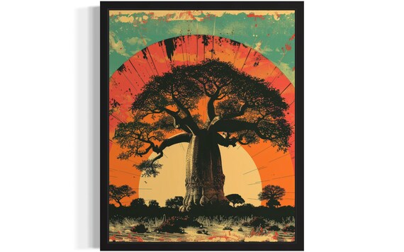 Baobab Tree Africa Art Print