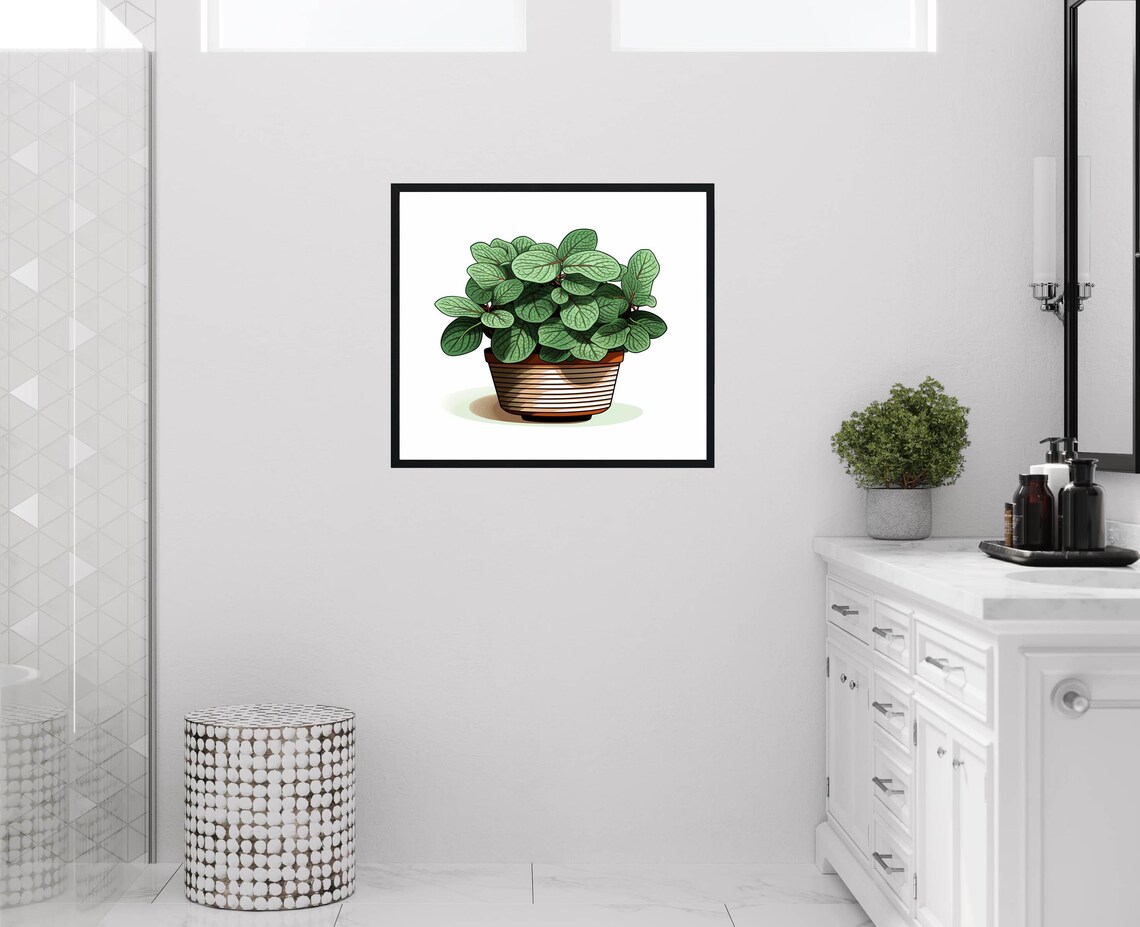 Fittonia Plants Art Print, Botanical Decor - Image 2