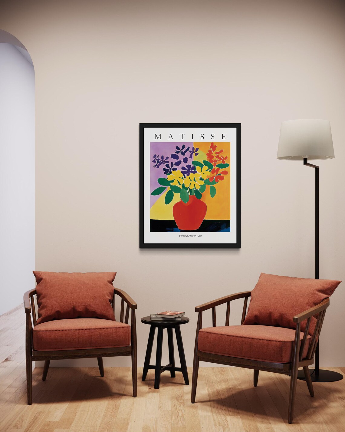 Matisse Style Verbena Flower Vase Charming Fauvist Still Life Poster - Image 2
