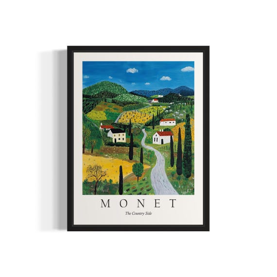 The Country Side Monet Still Life Art Print Wall Art Poster Original Paint Artwork Artwork Decor
