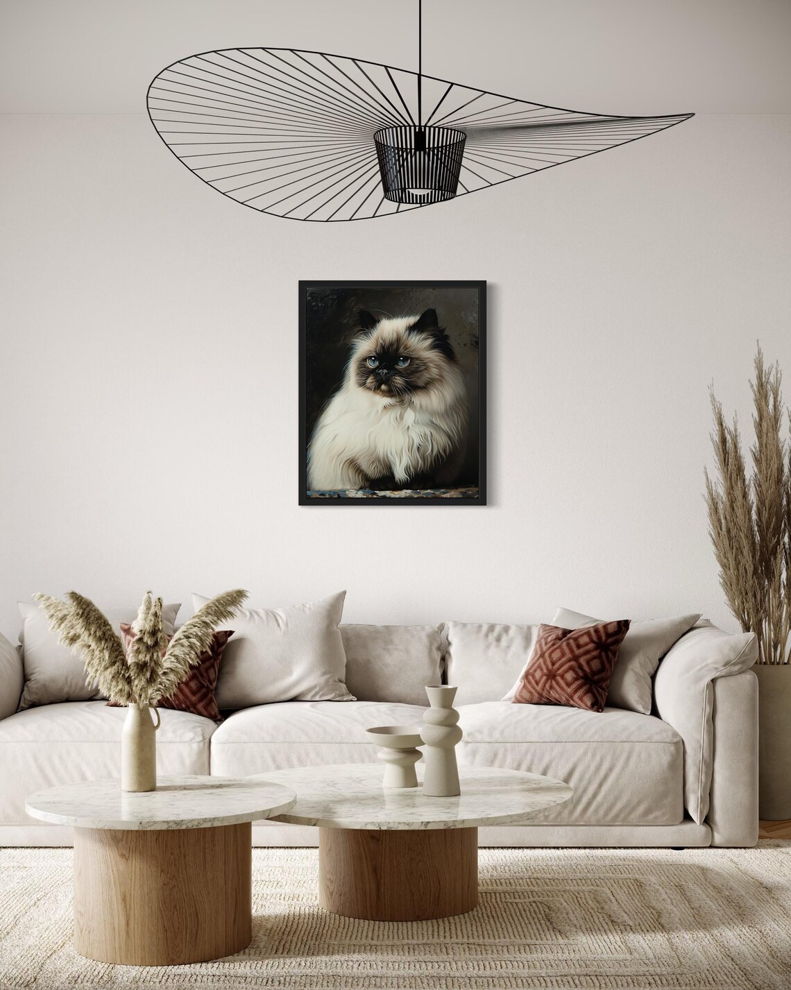 Himalayan Cat Art Print, Original Paint Artwork - Image 4