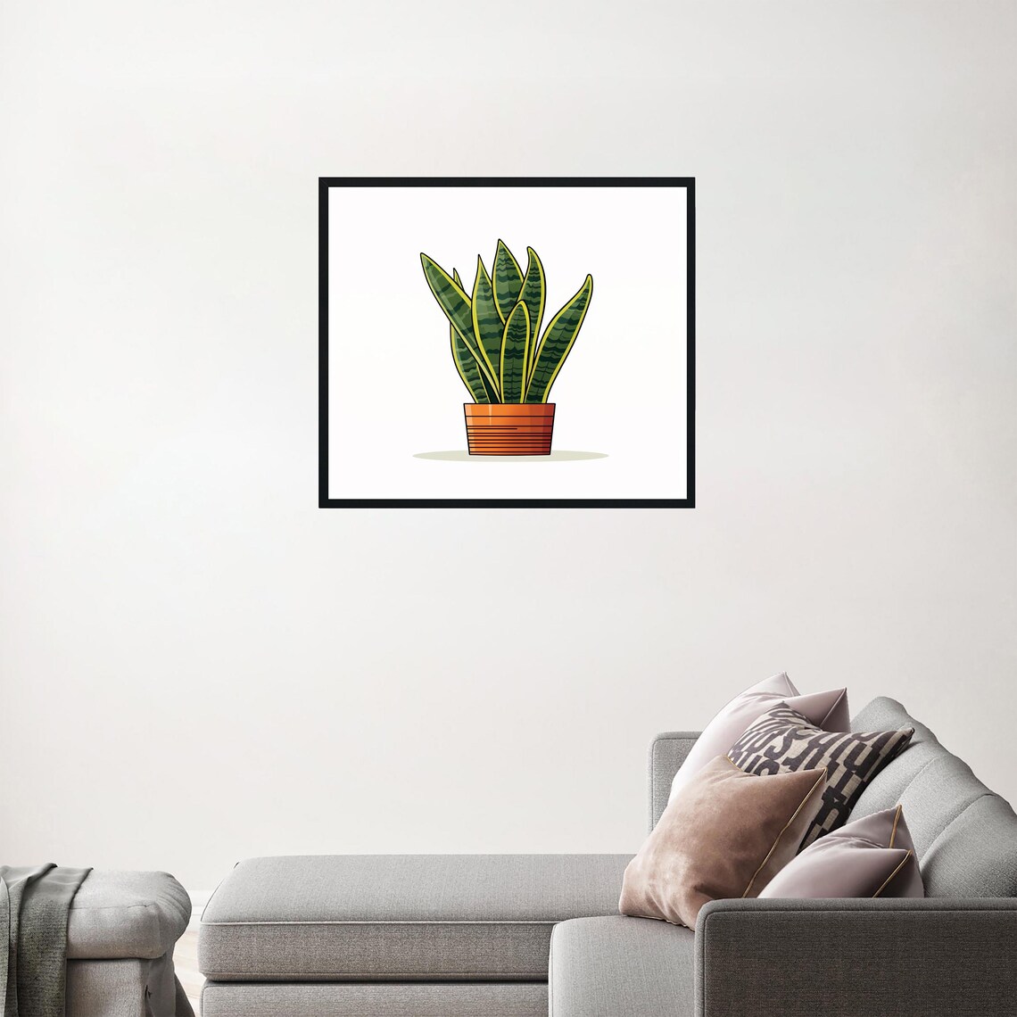 Snake Plants Original Paint Artwork Decor - Image 3