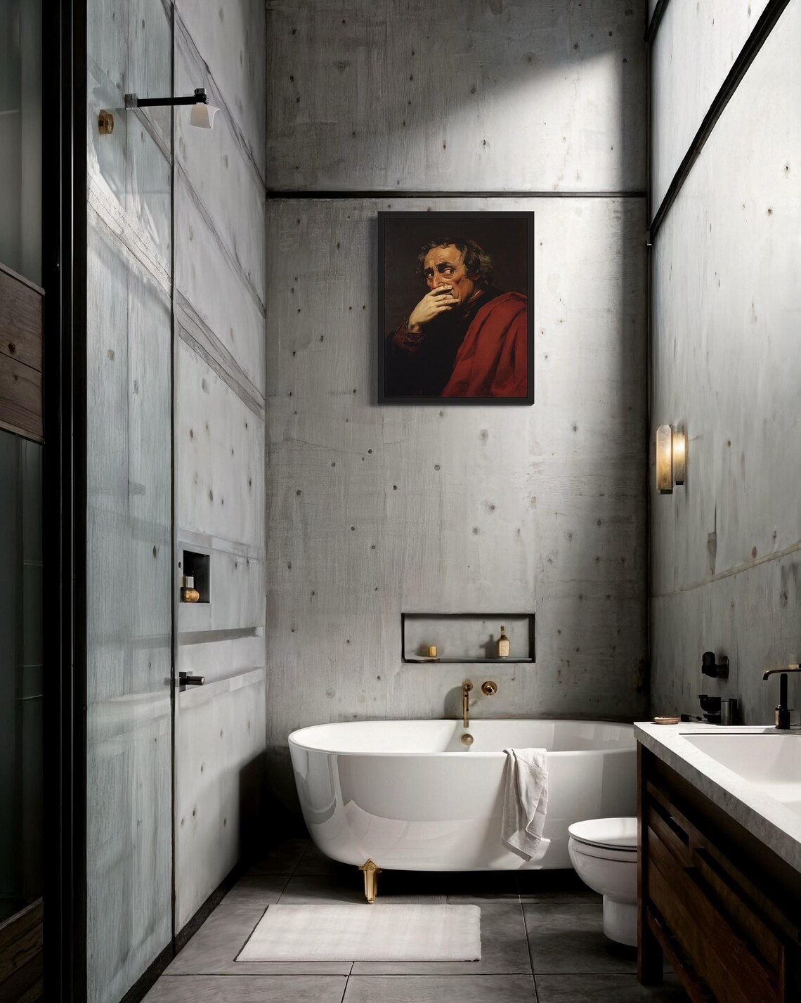 Christopher Columbus Hold Nose Bathroom Wall Art - Image 4