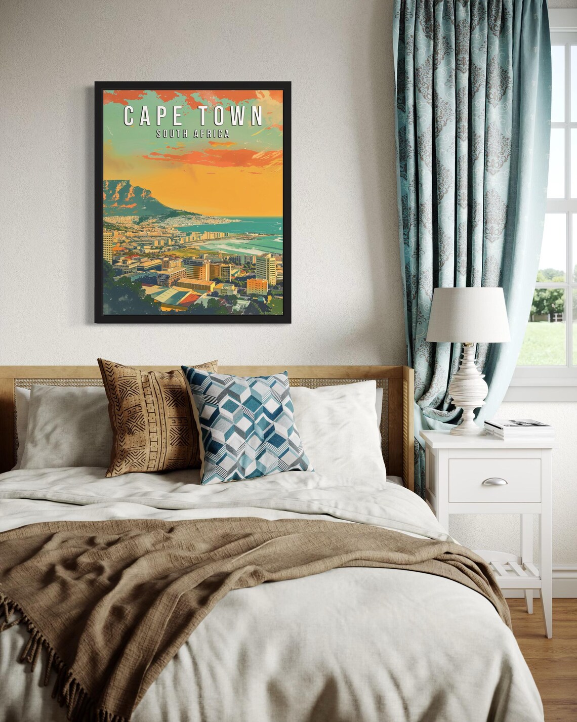 Cape Town South Africa Table Mountain at Sunset Travel Poster - Image 4
