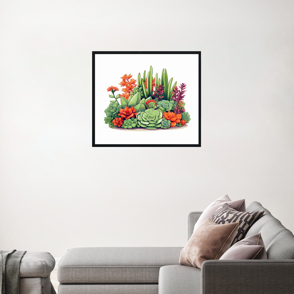 Succulent Plants, Original Paint Artwork - Image 3