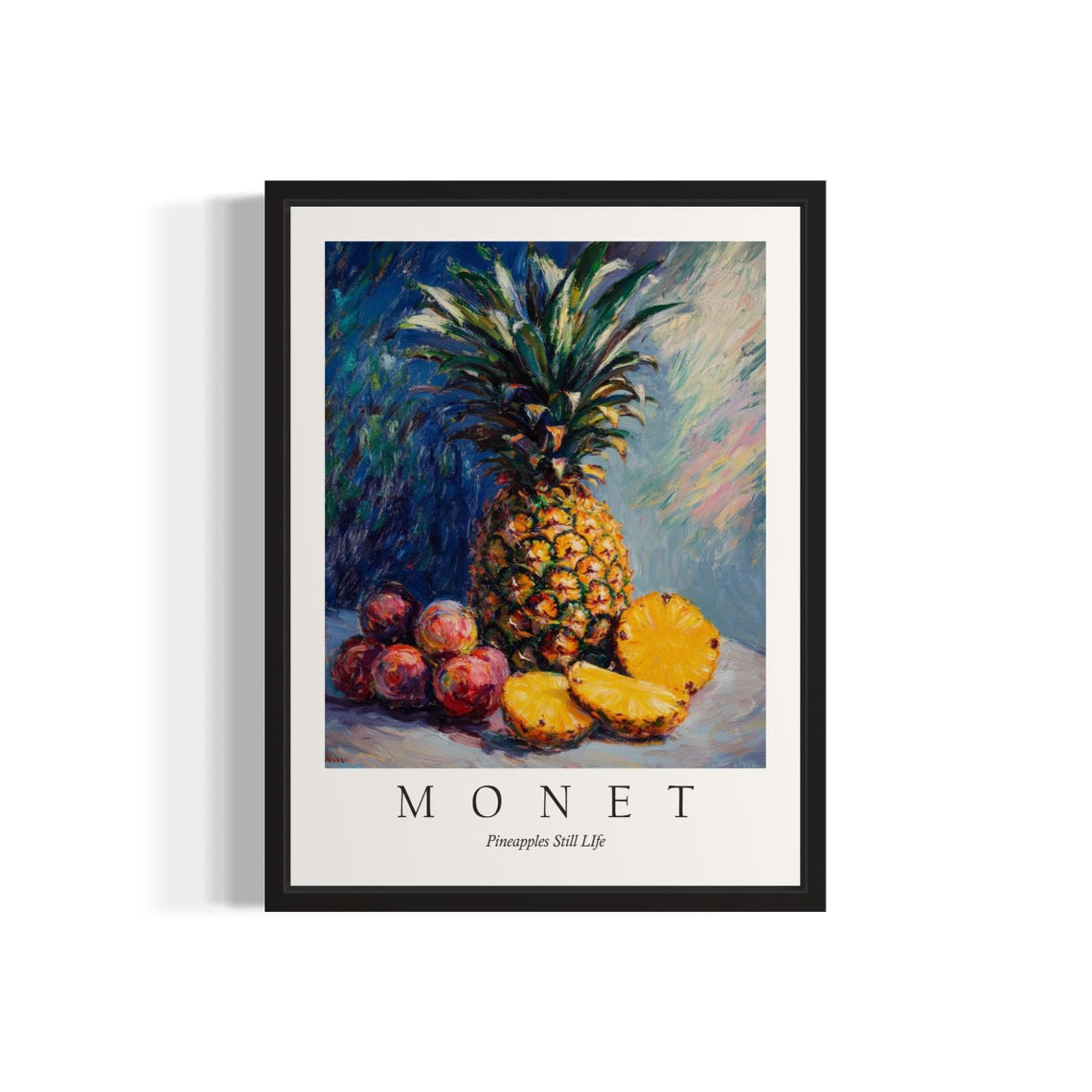 Pineapples Monet Still Life Art Print