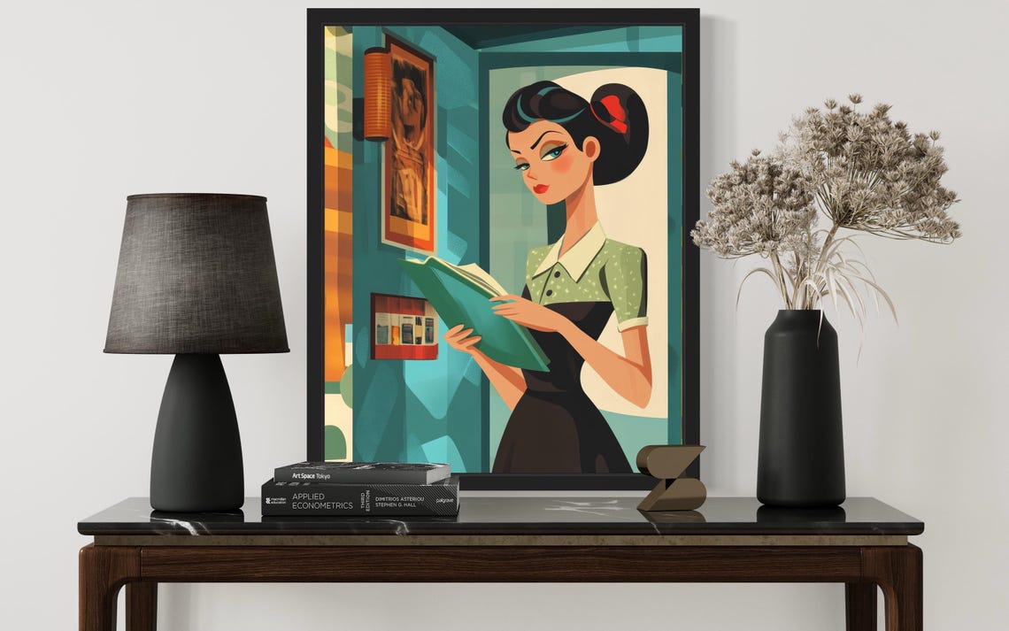 Secretary Pop Art, Original Artwork - Image 3