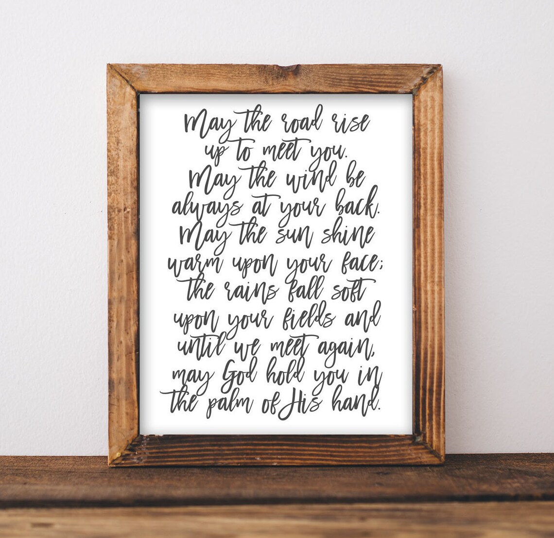 Irish Blessing May The Road Rise Up Poster