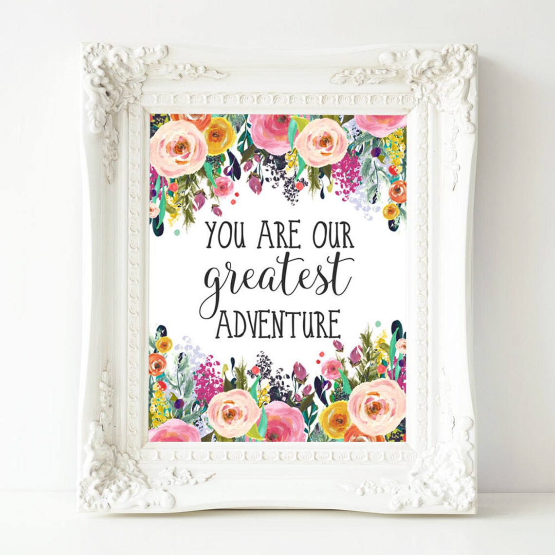 You Are Our Greatest Adventure Quote Nursery Art Print