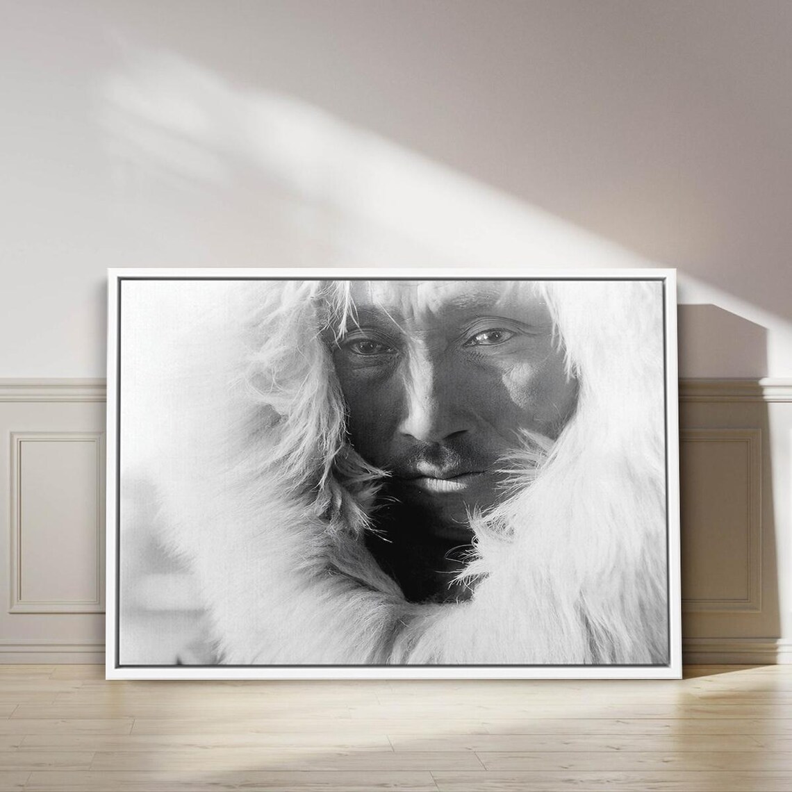 Nanook of the North Inuit Man Arctic Winter Close Portrait Poster