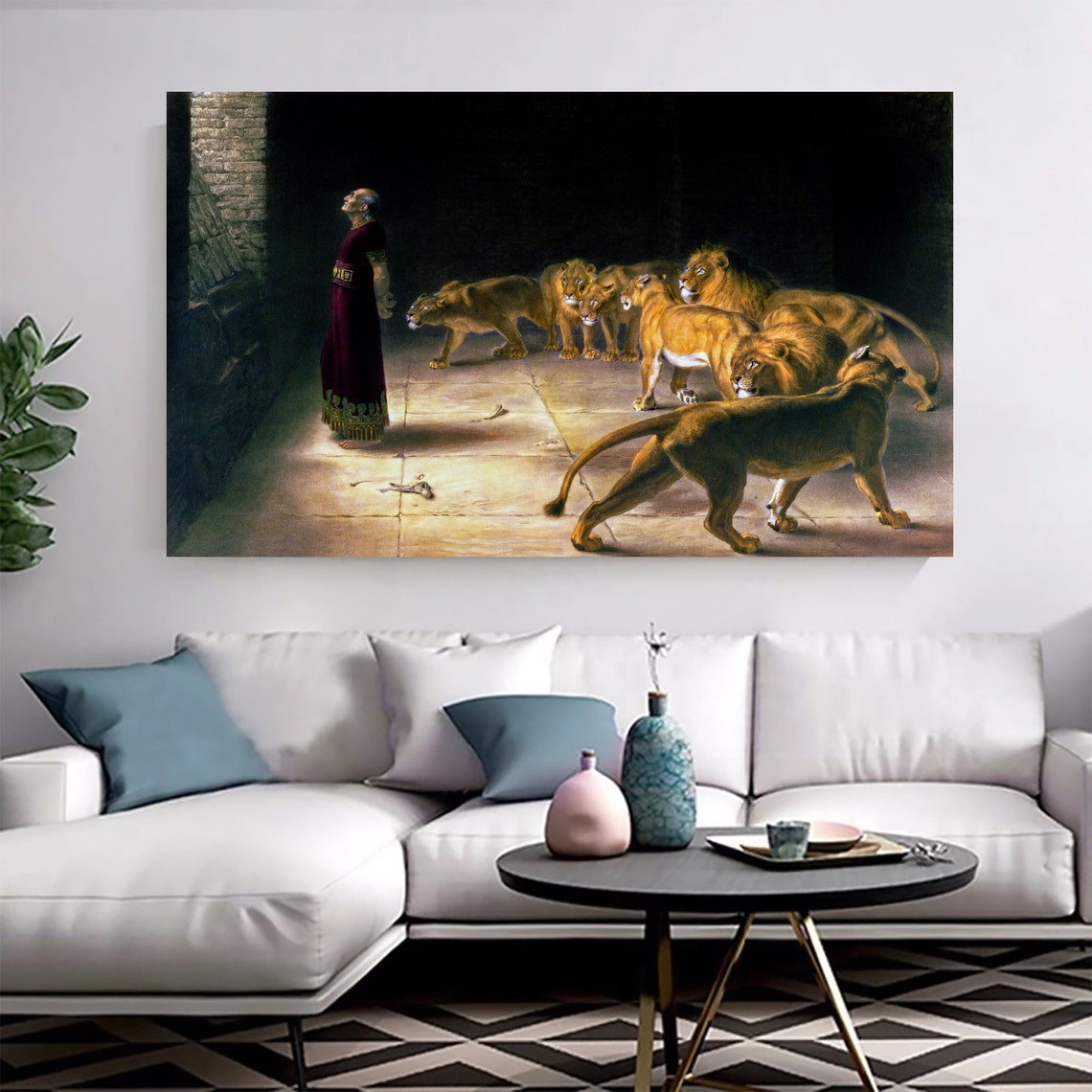 Daniel In The Lions Den Briton Riviere Biblical Oil Painting Poster - Image 2