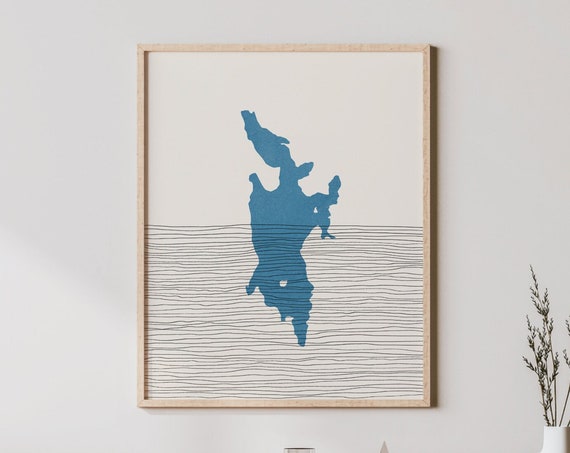 Ozette Lake Art Boho Print Washington Picture Lakehouse Wall Decor