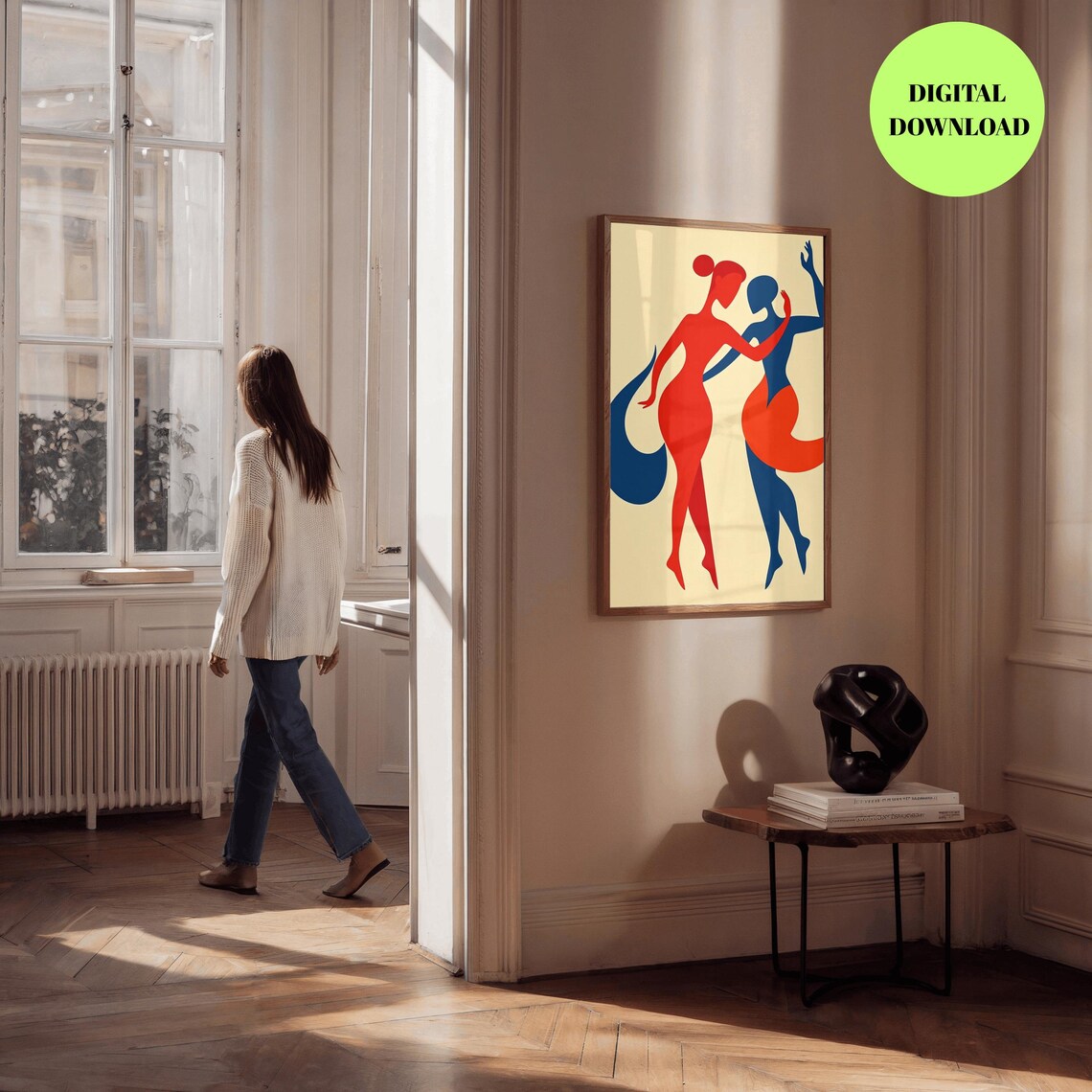 Abstract Dancer, Colorful Minimalist Figurative Illustration - Image 3