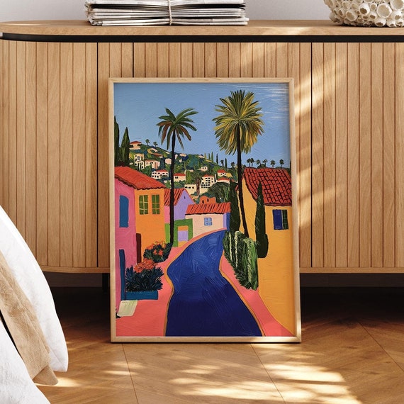 Los Angeles Matisse Style Poster Abstract Art