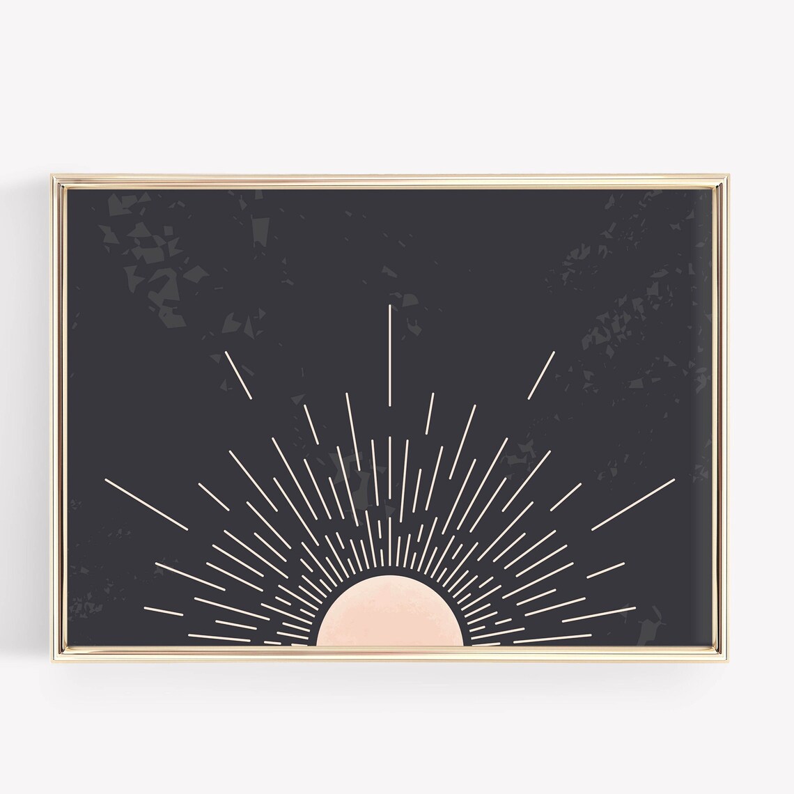 Sunrise Boho Mid-Century Minimal Art Print