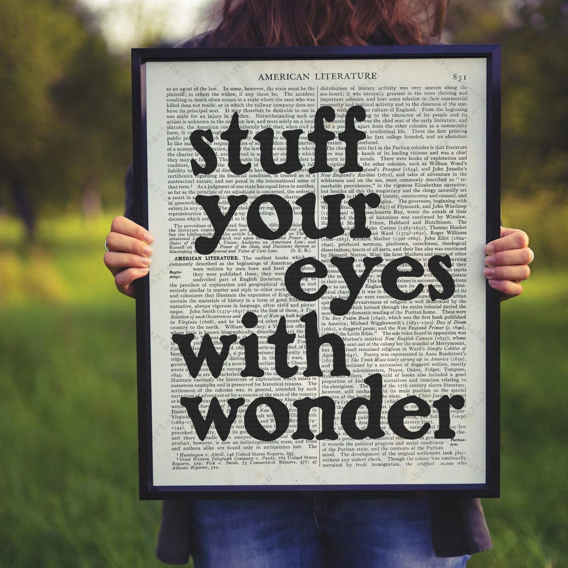 Ray Bradbury Stuff Your Eyes With Wonder Dictionary Page Quote Print - Image 3