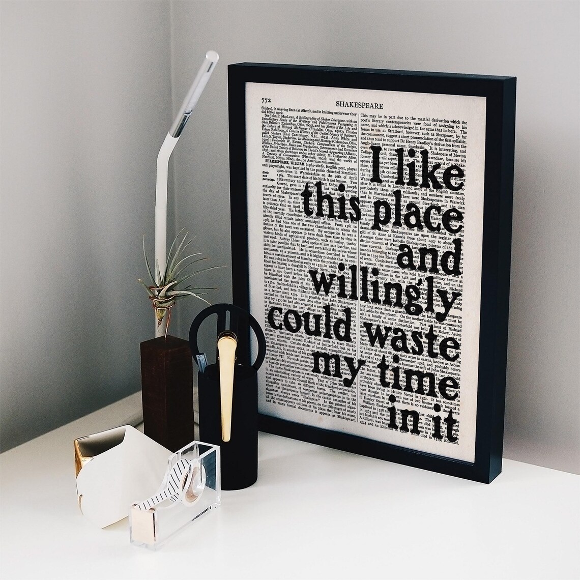 Shakespeare As You Like It Quote Poster, Reading Nook - Image 2