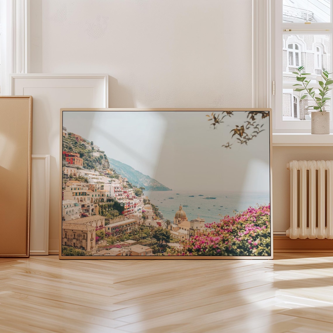Vintage Amalfi Coast Positano Landscape Travel Poster - Image 3