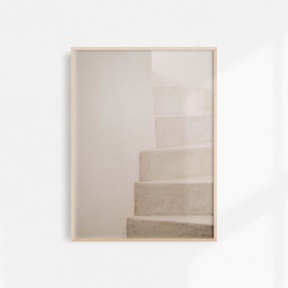Minimal Stairs Print Neutral Decor Beige Aesthetic Neutral Wall Art Neutral Interior Art Minimal Wall Art Art