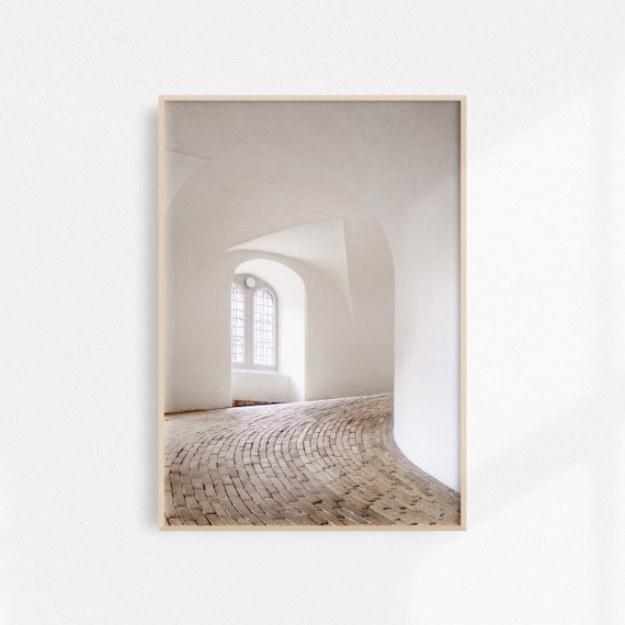 Copenhagen Round Tower Minimalist Travel Poster