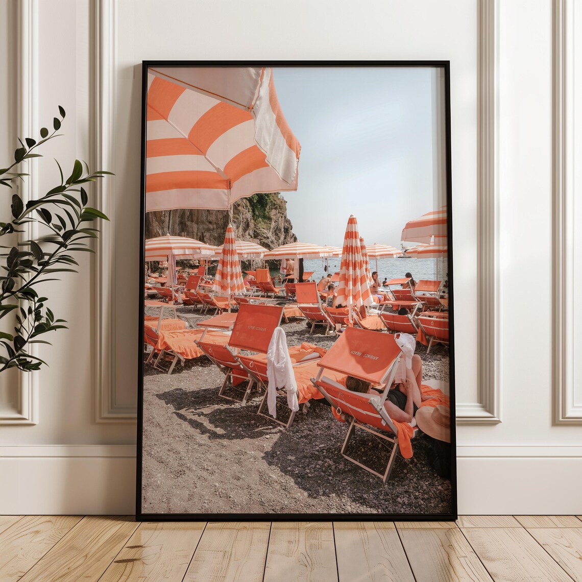 Arienzo Beach Club Print, Amalfi Coast Travel Poster - Image 2