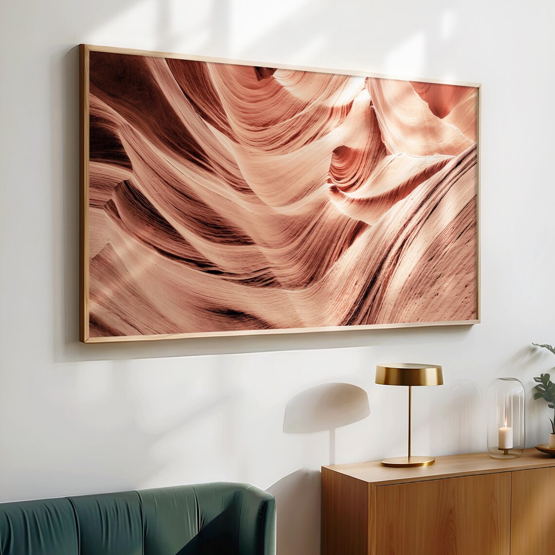 Antelope Canyon Arizona Flowing Sandstone Waves Desert Art Poster