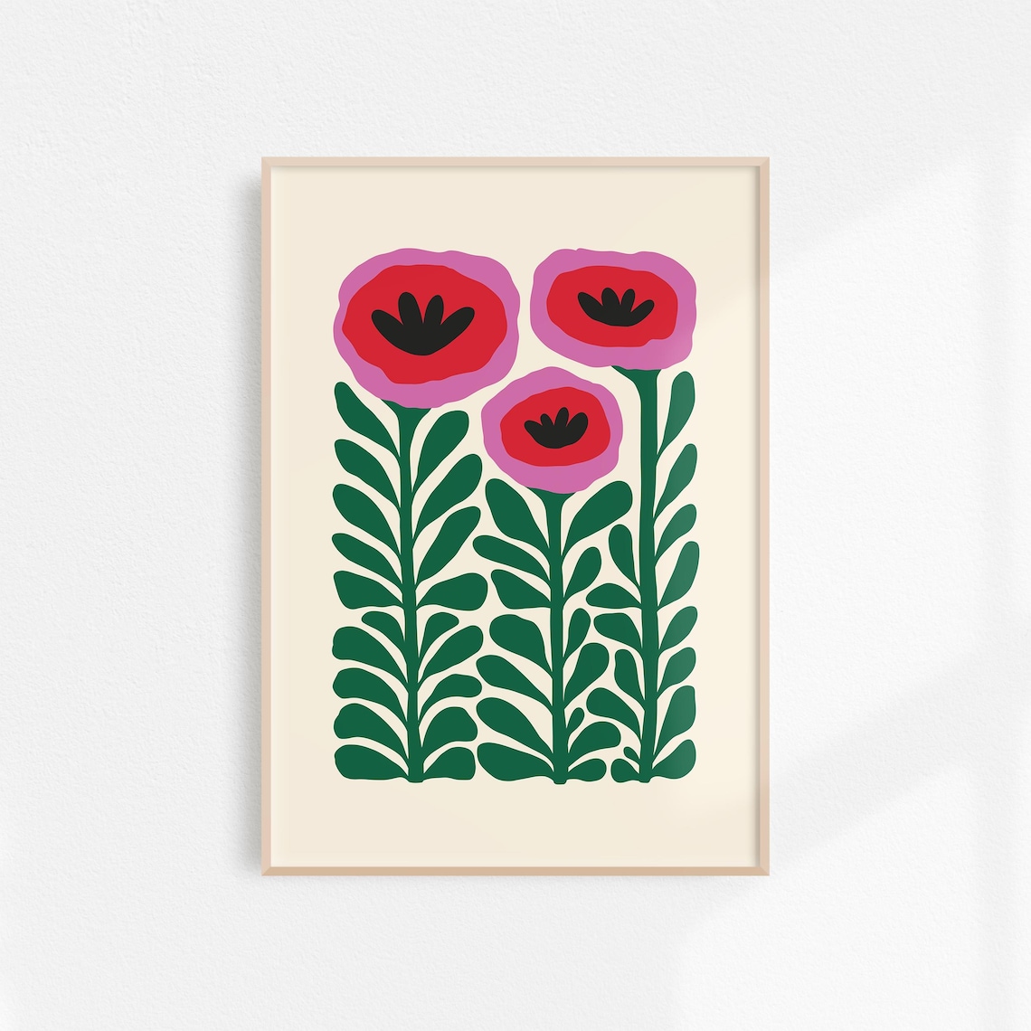 Colorful Floral Art Print, Boho Botanical Decor - Image 2