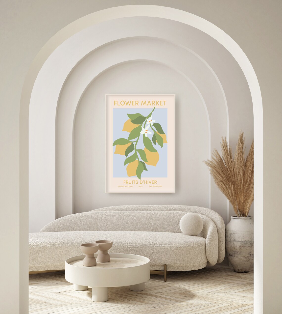 Flower Market Fruits Dhiver Lemon Citrus French Kitchen Art Poster - Image 2