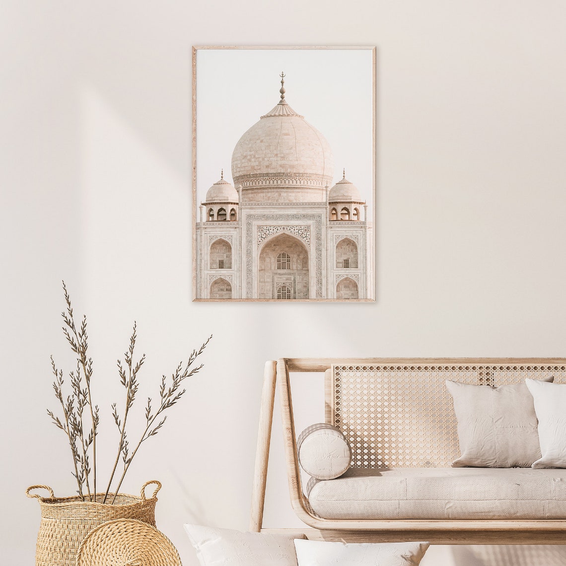 Taj Mahal Dome Close-Up in Soft Light India Architecture Poster - Image 2