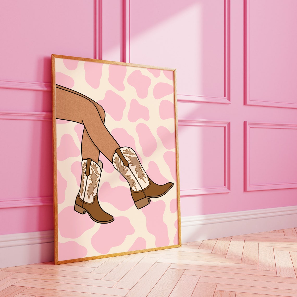 Cowboy Boots Funky Fashion Art Print