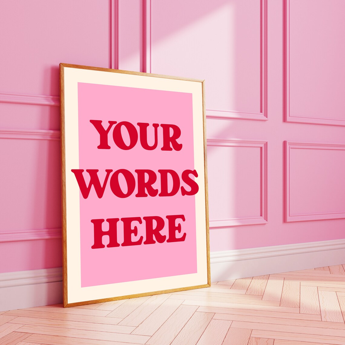 Custom Quote Typography Art Print, Personalized