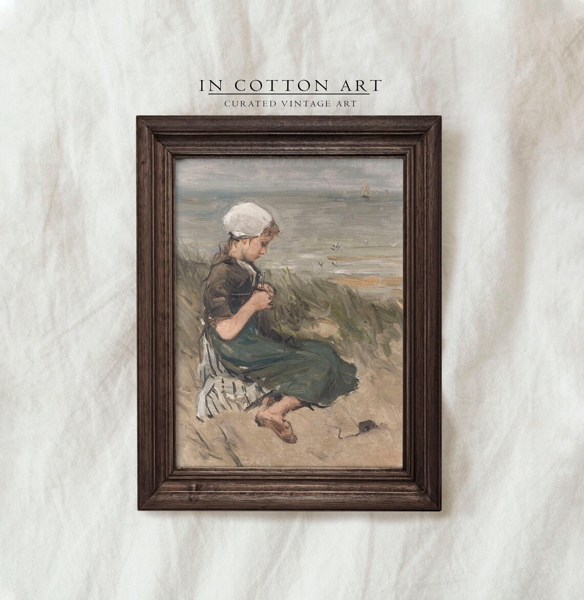 Vintage French Nursery Art Print, Child Portrait - Image 3