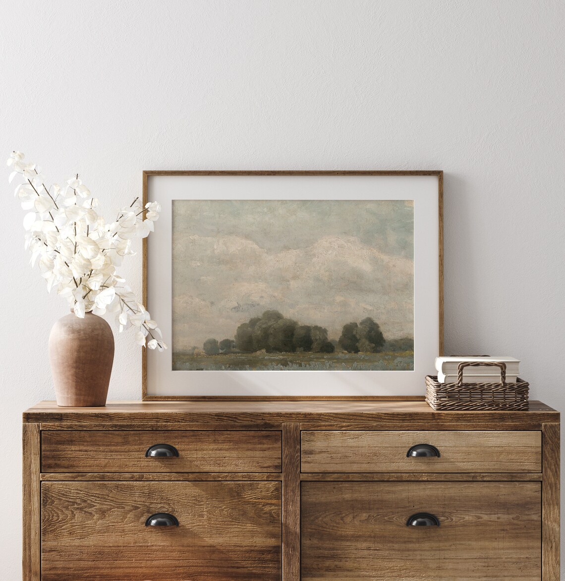 Soft Countryside Landscape, Vintage French Country Art Print - Image 3