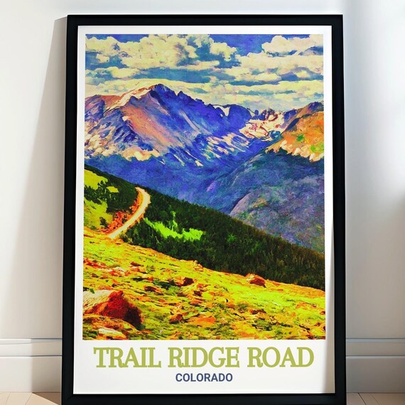 Trail Ridge Road Colorado Painted Canyon Mountain View Poster