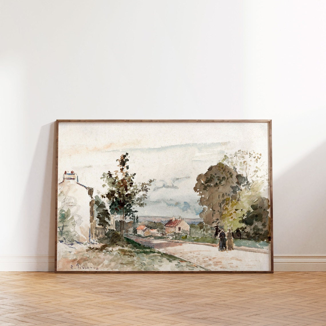 Vintage Landscape Painting Vintage Oil Painting Vintage Farmhouse Wall Decor Country Art Print Downloads