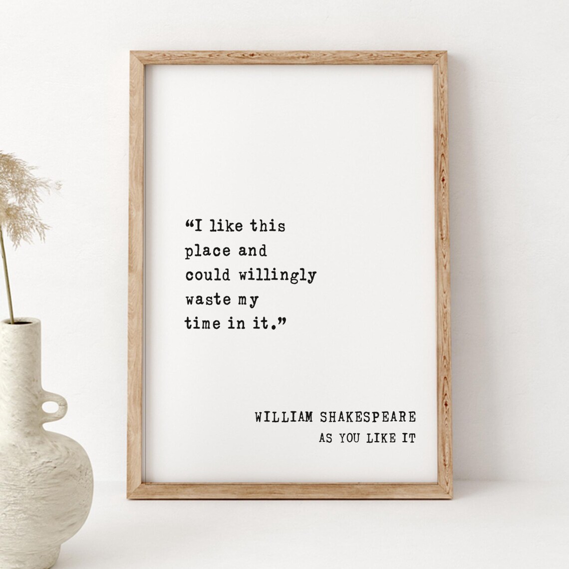 William Shakespeare Quote, Home Decor Art Print