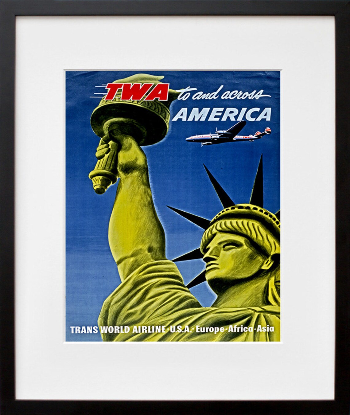 Statue of Liberty Travel Poster, New York