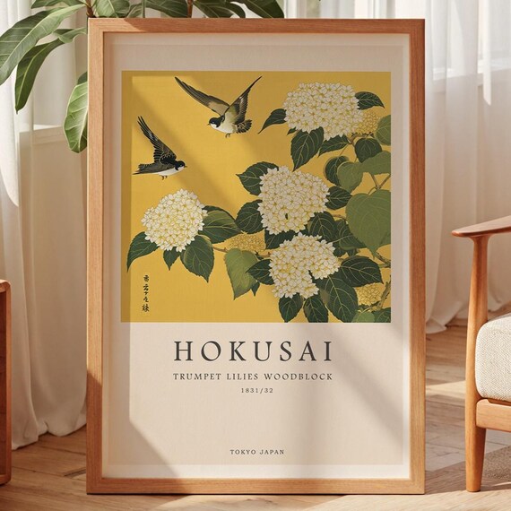 Katsushika Hokusai Hokusai Exhibition Poster Japanese Wall Art Hokusai Print Japanese Art Hokusai Poster