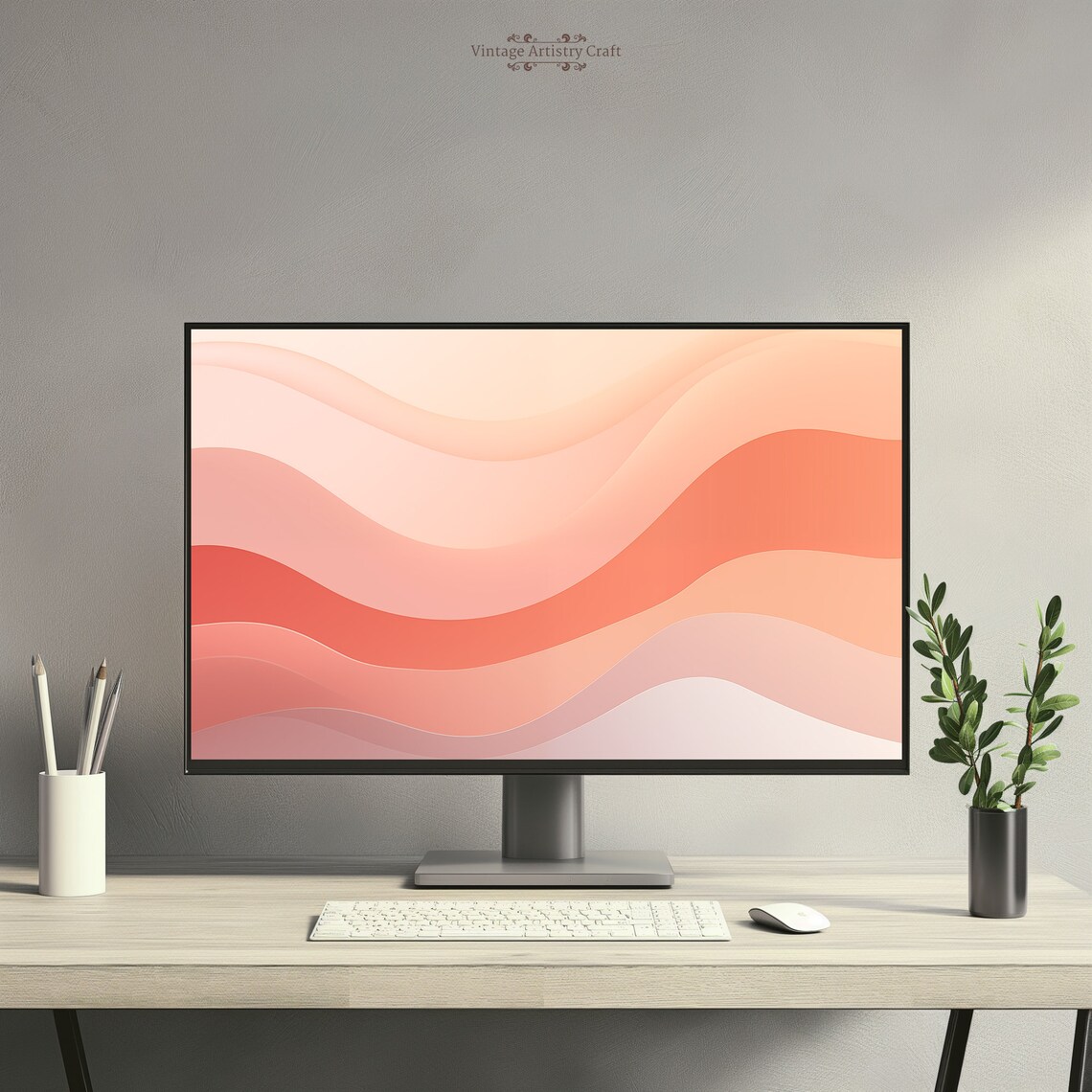 Boho Abstract Minimalist Aesthetic Background