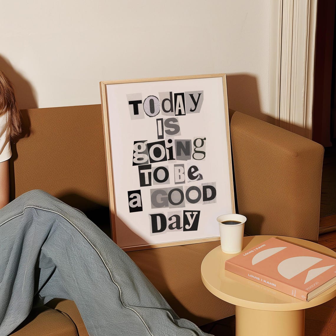 Today Is Going To Be A Good Day Letter Collage Affirmation Poster - Image 3