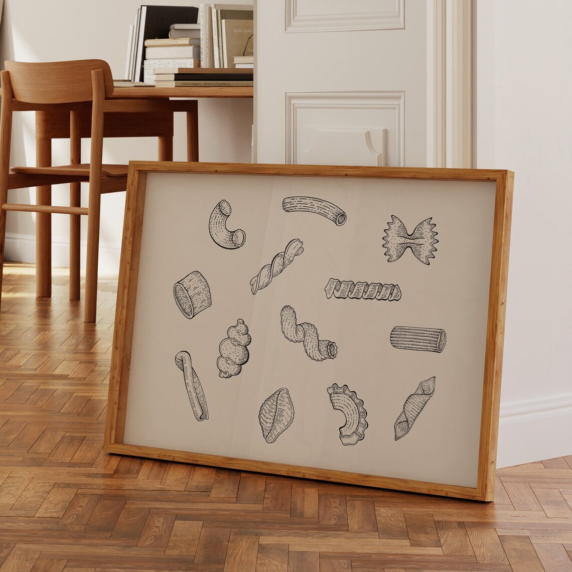 Pasta Kitchen Decor Art Print, Trendy Food Poster - Image 3