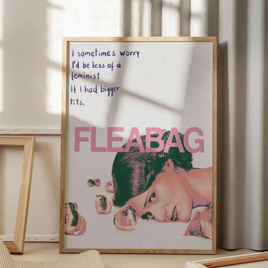 Fleabag Abstract Modern TV Show Poster Art Print - Image 3