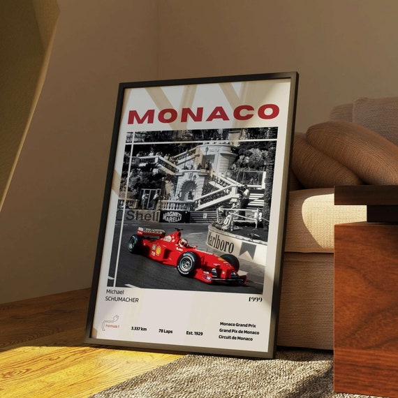 Monaco Formula 1 Minimalist Travel Poster Art Print