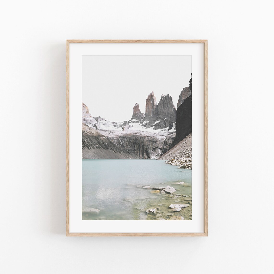 Patagonia Nature Art Print, Modern Minimalist