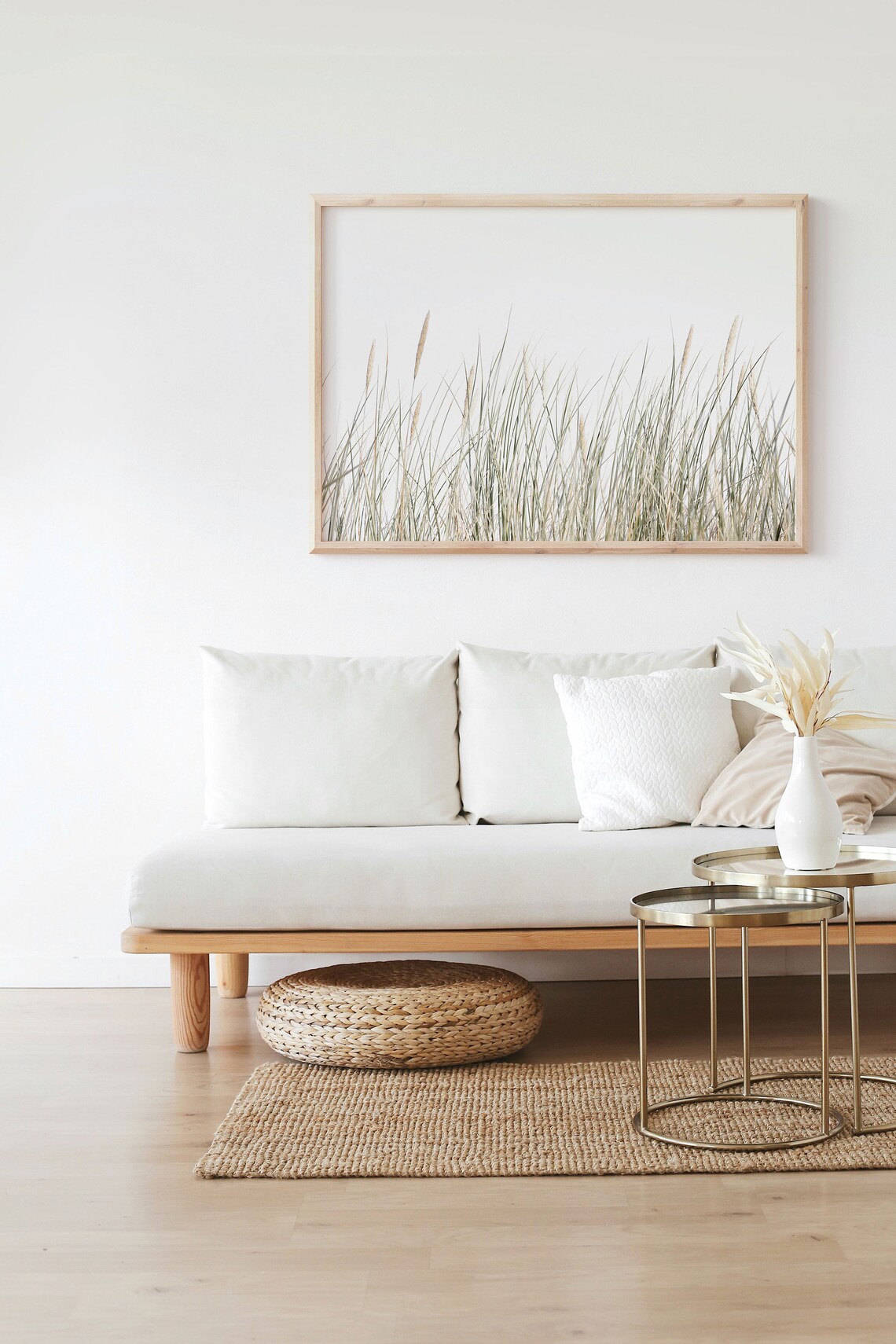 Pampas Grass Botanical Art Print, Boho Farmhouse - Image 2