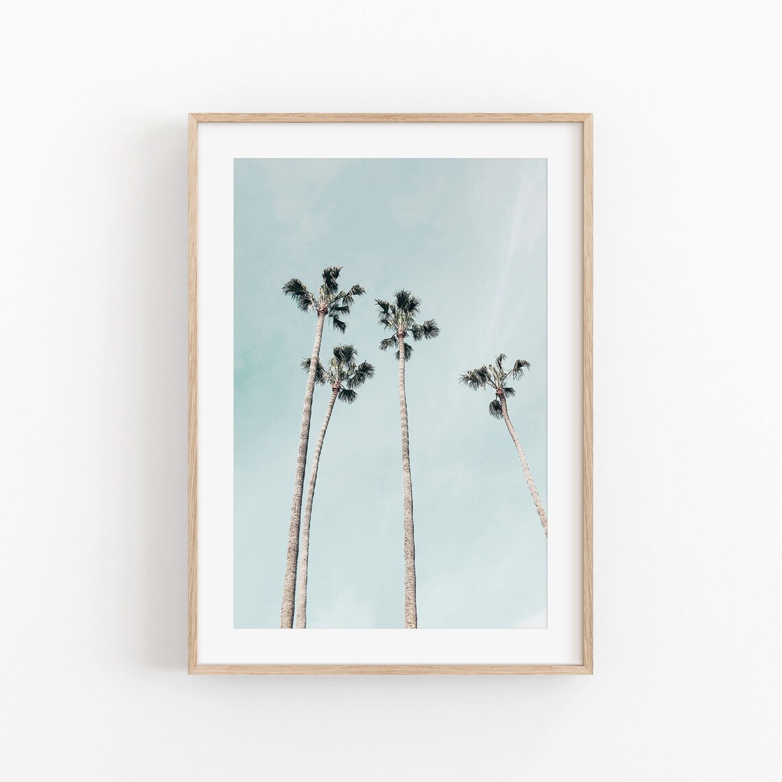 Palm Tree Modern Minimalist Travel Poster